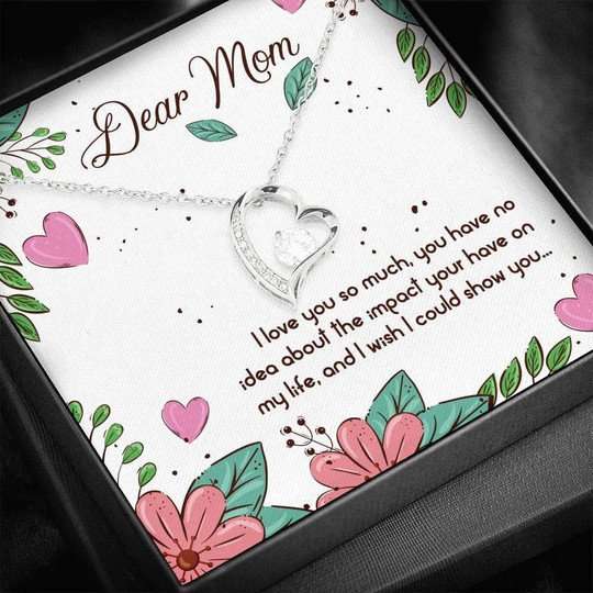 Mom Necklace, Love You So Much Forever Love Necklace Gifts For Mom Gifts for Mother (Mom) Rakva