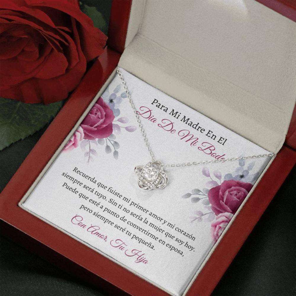 Mom Necklace, Madre De La Novia Gift “ Keepsake Bride’S Mom “ Latina Mom Of Bride Wedding Necklace “ Madre De La Novia Gifts for Mother (Mom) Rakva