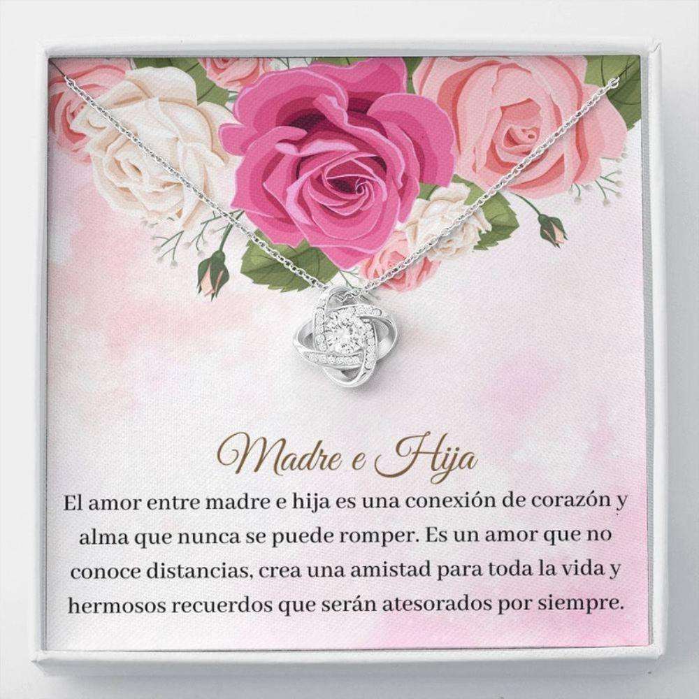 Mom Necklace, Madre Hija Collar “ Spanish Mother Necklace Gift “ Madre Navidad “ Bonita Hija Regalo “ Madre Hija Navidad Gifts for Mother (Mom) Rakva