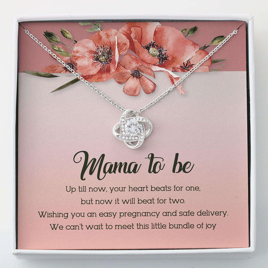 Mom Necklace, Mama Necklace Gift “ Mama To Be Gift Mothers Day Love Knot Necklace Gifts for Mother (Mom) Rakva