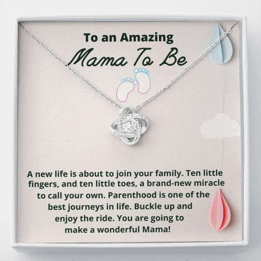 Mom Necklace, Mama To Be Necklace Gift, Gift For Expecting Moms Love Knot Necklace, Gift Mom To Be, New Mom Gift, Pregnancy Gift Gifts For Mom To Be (Future Mom) Rakva