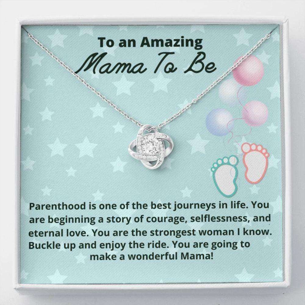 Mom Necklace, Mama To Be Necklace Gift, Gift For Expecting Moms Love Knot Necklace, Gift Mom To Be, New Mom Gift, Pregnancy Gift Gifts For Mom To Be (Future Mom) Rakva