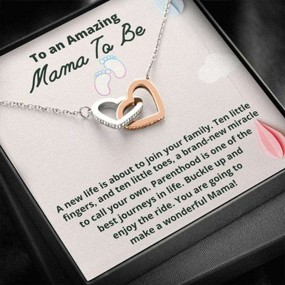 Mom Necklace, Mama To Be Necklace Gift, Gift For Expecting Moms Two Hearts Necklace, Gift Mom To Be, New Mom Gift, Pregnancy Gift Gifts For Mom To Be (Future Mom) Rakva