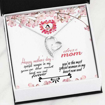 Mom Necklace, Meaningful Gift Happy Mother’S Day Forever Love Necklace Gift For Mom Gifts for Mother (Mom) Rakva