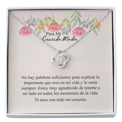 Mom Necklace, Mejor Madre Gift Spanish Mom Necklace Madre Appreciation Collar Para Madre Latina Mom Gift Joya Con Mensaje Custom Necklace Gifts for Mother (Mom) Rakva