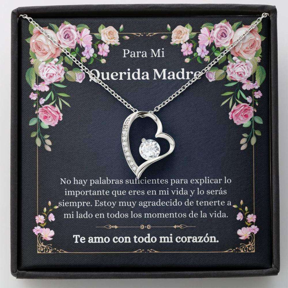 Mom Necklace, Mejor Madre Gift “ Spanish Mom Necklace “ Madre Appreciation “ Collar Para Madre “ Latina Mom Gift “ Joya Con Mensaje Gifts for Mother (Mom) Rakva