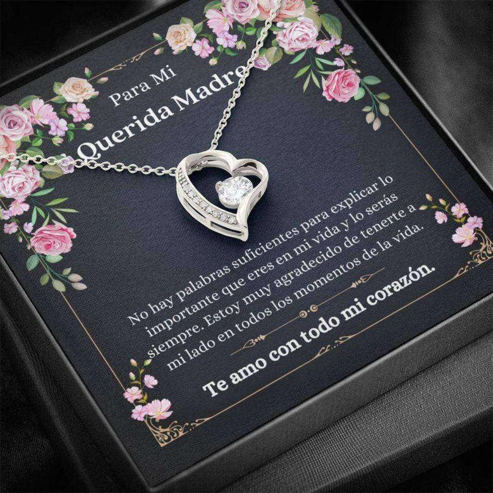 Mom Necklace, Mejor Madre Gift “ Spanish Mom Necklace “ Madre Appreciation “ Collar Para Madre “ Latina Mom Gift “ Joya Con Mensaje Gifts for Mother (Mom) Rakva