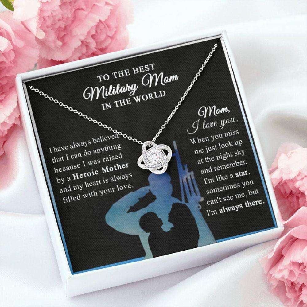 Mom Necklace, Military Mom Jewelry, Proud Army Mom Necklace, Military Mommy Necklace,Army Mother Necklace, Gift For Military Mom Gifts for Mother (Mom) Rakva