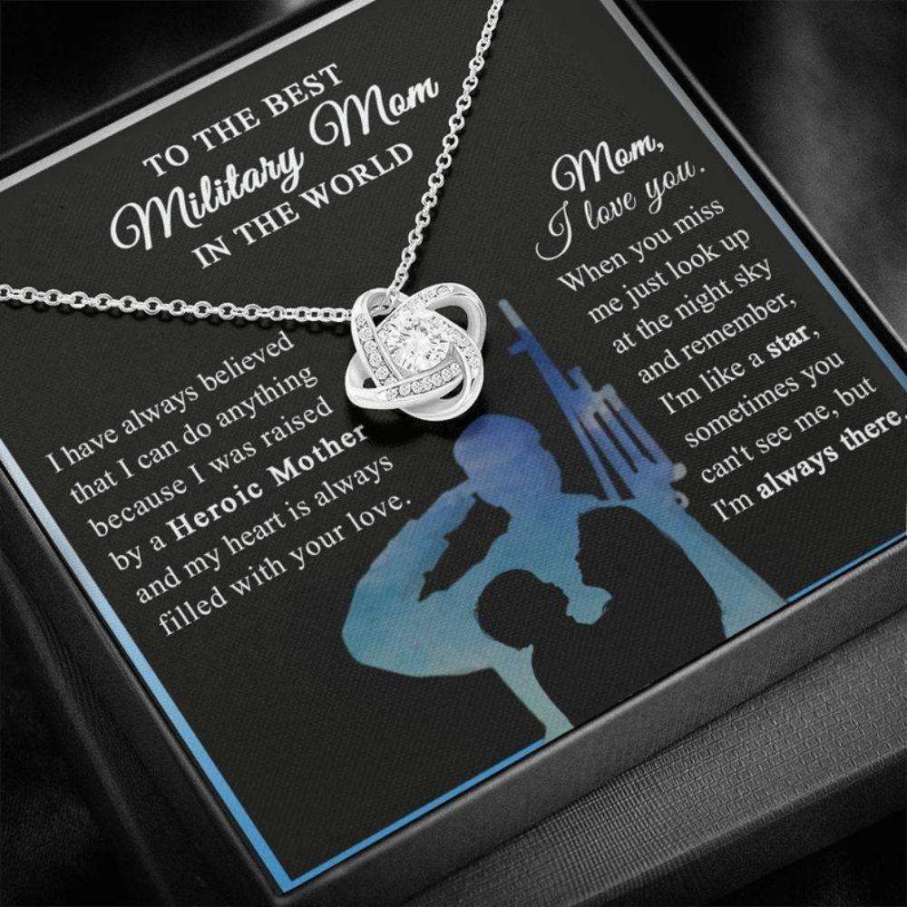 Mom Necklace, Military Mom Jewelry, Proud Army Mom Necklace, Military Mommy Necklace,Army Mother Necklace, Gift For Military Mom Gifts for Mother (Mom) Rakva