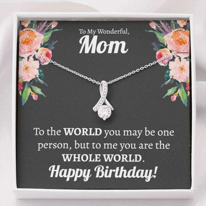 Mom Necklace, Mom 50Th Birthday Gift, 50 Years Old Gift For Mom, Mom Who Has Everything, Mother Birthday Necklace Gifts for Mother (Mom) Rakva