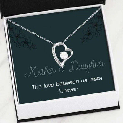 Mom Necklace, Mom And Daughter The Love Between Us Lasts Forever Gift For Mom Forever Love Necklace Gifts For Daughter Rakva