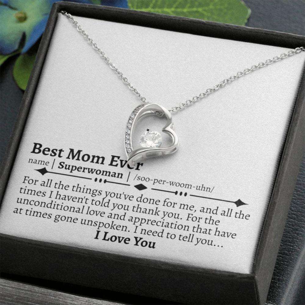 Mom Necklace, Mom Appreciation Necklace, Mom Gifts From Daughter, Gift Gifts For Mom, Gifts For My Mom For Christmas Gifts For Daughter Rakva