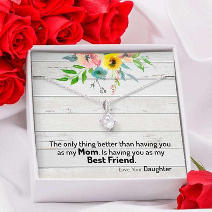 Mom Necklace, Mom Best Friend Necklace From Daughter, My Mom Is My Best Friend, Mother Daughter Quotes, Gift To Mom From Daughter, Dughter's Day Rakva