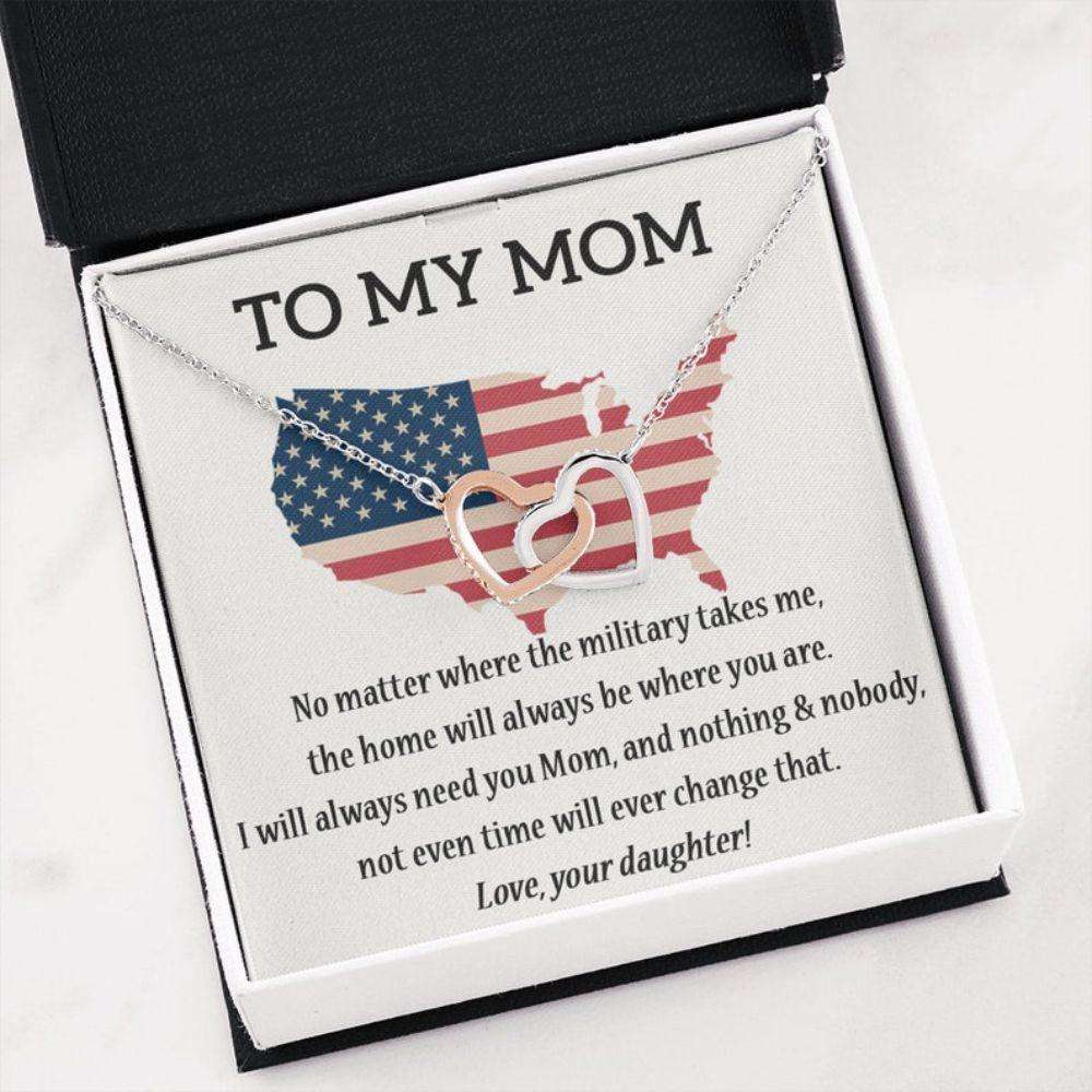 Mom Necklace, Mom Birthday Necklace Gift, July 4Th Patriotic For Mom, Independence Day Gift For Mom, Gift From Daughter/Son Gifts For Daughter Rakva