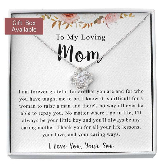 Mom Necklace, Mom Gift From Son, Gift For Mom From Son, Mom Mother’S Day Necklace Gift From Son, Gift From Son, To My Mom Necklace Gift Gifts for Mother (Mom) Rakva