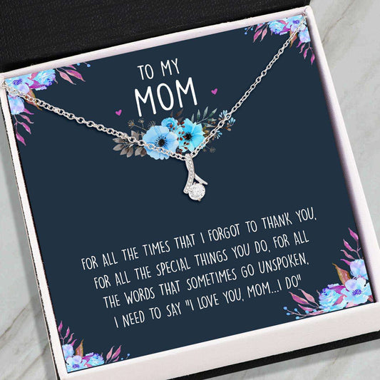 Mom Necklace, Mom Gifts “ Alluring Beauty Necklace “ To My Mom “ Jewelry For Women, Her “ Gift For Anniversary Birthday Gifts for Mother (Mom) Rakva