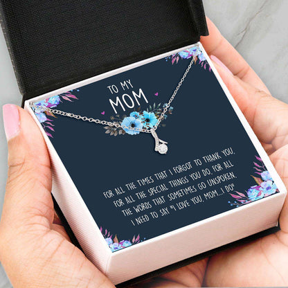 Mom Necklace, Mom Gifts “ Alluring Beauty Necklace “ To My Mom “ Jewelry For Women, Her “ Gift For Anniversary Birthday Gifts for Mother (Mom) Rakva