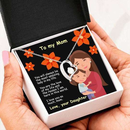 Mom Necklace, Mom Is My 1St Love Forever Love Necklace For Mom Gifts for Mother (Mom) Rakva