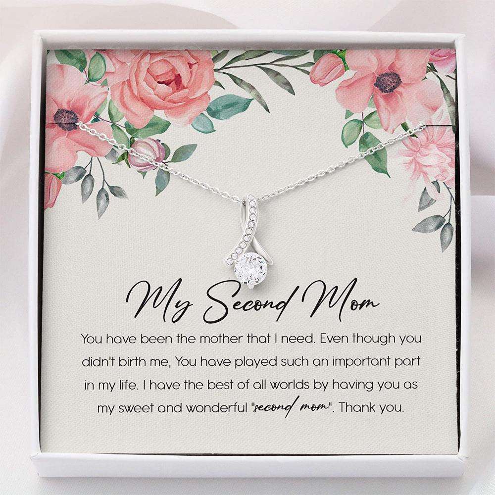 Mom Necklace, Mom Necklace “ Gift For Mom Stepmom Bonus Mom Necklace Gifts for Mother (Mom) Rakva