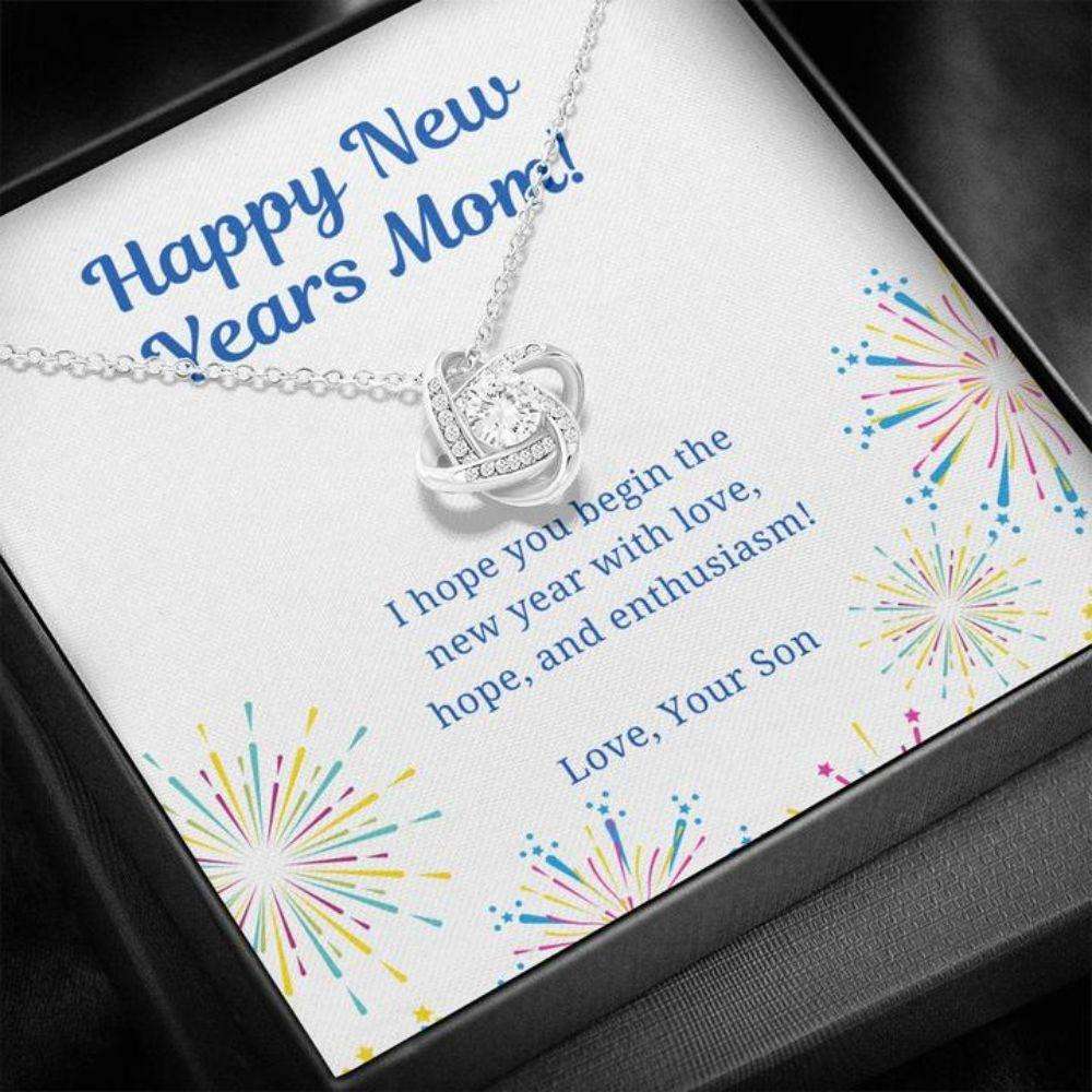 Mom Necklace, Mom Necklace “ Necklace For Mom “ Gift Necklace To Mom Happy New Years From Son Gifts for Mother (Mom) Rakva