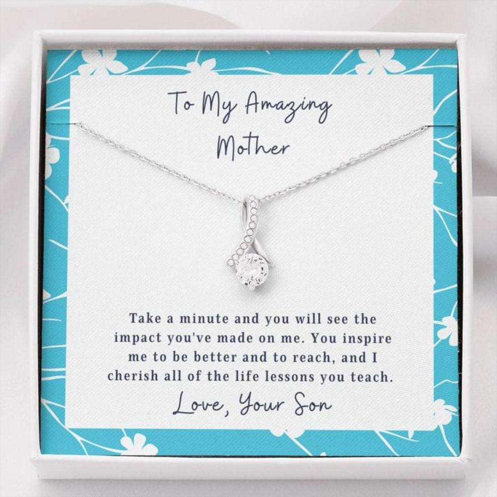 Mom Necklace, Mom Necklace “ Necklace For Mom “ To Mother From Son Gifts for Mother (Mom) Rakva