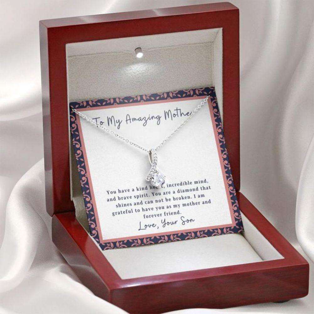 Mom Necklace, Mom Necklace “ Necklace For Mom “ To Mother Gift From Son Gifts for Mother (Mom) Rakva