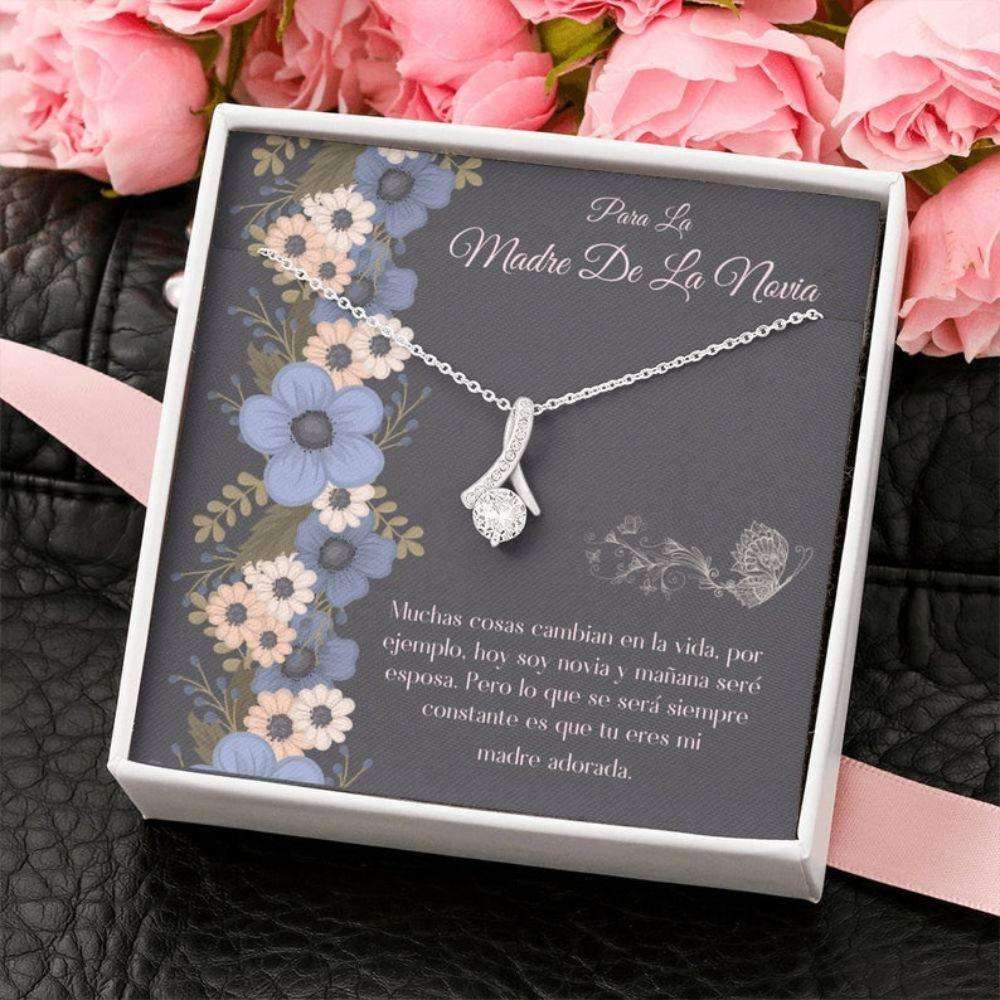 Mom Necklace, Mom Of Bride Spanish Wedding Necklace “ Novia Madre Gift “ Latina Madre Necklace “ Collar Boda Madre Gifts for Mother (Mom) Rakva