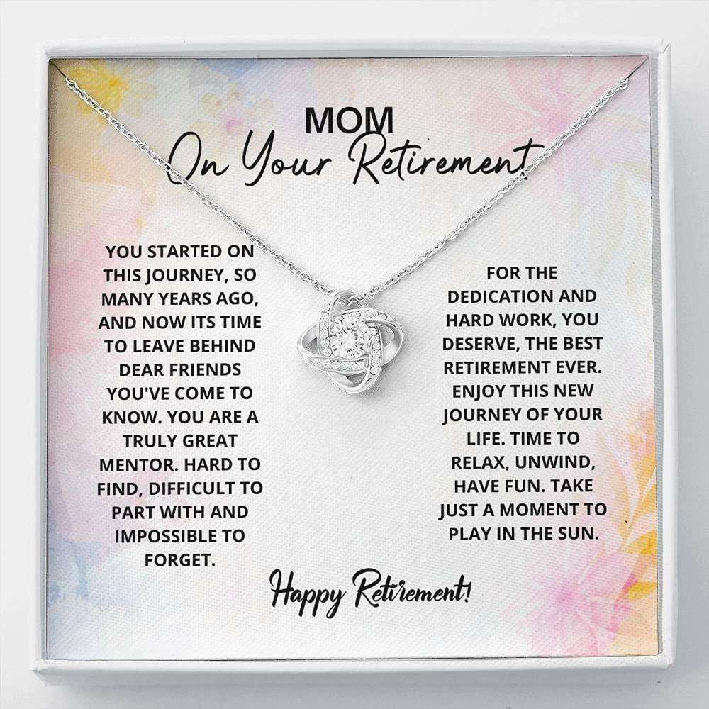 Mom Necklace, Mom Retirement Necklace Gift “ Have Fun, Retirement, Retiring Mother Gifts for Mother (Mom) Rakva