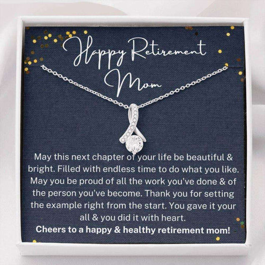 Mom Necklace, Mom Retirement Necklace, Retirement Gift For Mom, Gift For Retiring Mother Gifts for Mother (Mom) Rakva