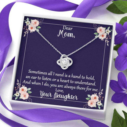 Mom Necklace, Mom Sometimes All I Need Love Knot Necklace And Gifts for Mother (Mom) Rakva