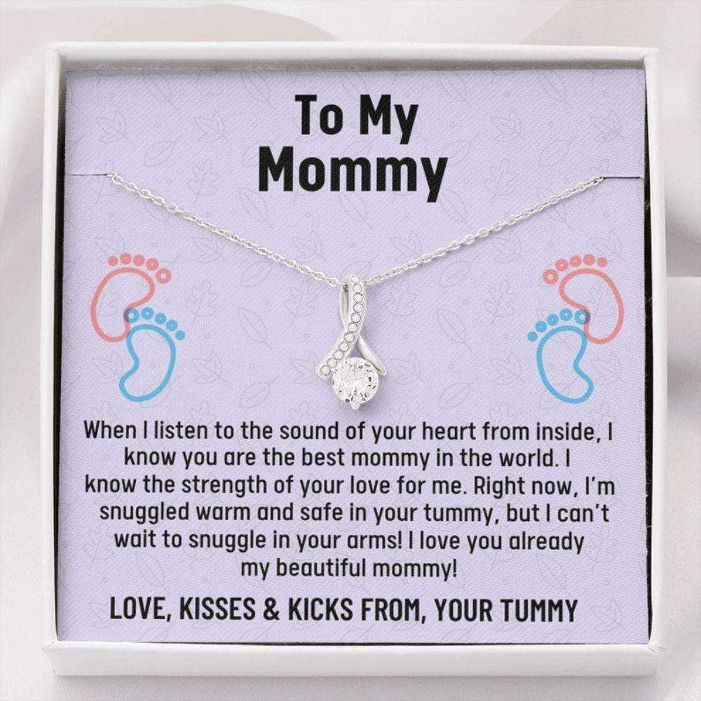 Mom Necklace, Mom To Be Gift, Gift For Expecting Mom, Pregnancy Gift, Mama Present From Unborn Baby, Mom To Be Gift Gifts For Mom To Be (Future Mom) Rakva