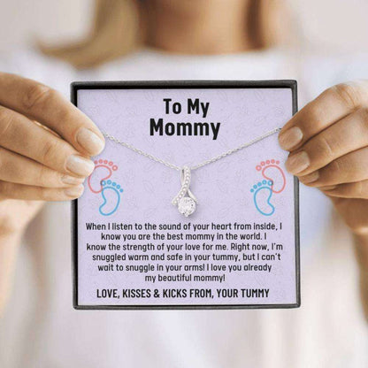 Mom Necklace, Mom To Be Gift, Gift For Expecting Mom, Pregnancy Gift, Mama Present From Unborn Baby, Mom To Be Gift Gifts For Mom To Be (Future Mom) Rakva