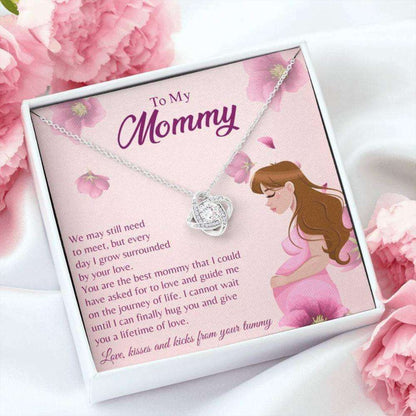 Mom Necklace, Mom To Be Necklace “ Cute Pregnancy Gift “ Sweet Baby Necklace “ New Baby Card “ Gift From Baby “ Love To Mommy Gifts For Mom To Be (Future Mom) Rakva