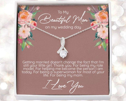 Mom Necklace, Mom Wedding Gift From Bride, Gift For Mom On Wedding Day, Mother Of The Bride Necklace, Wedding Gift For Mom, Bride To Mom Gift Gifts for Mother (Mom) Rakva