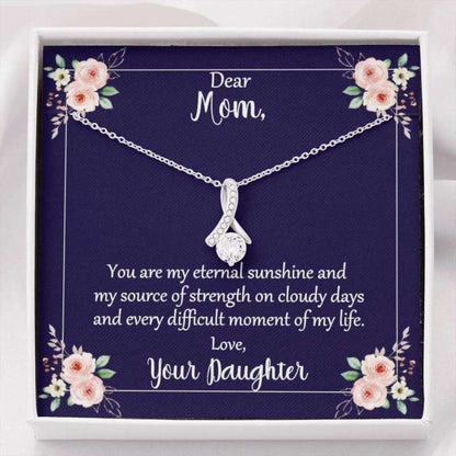 Mom Necklace, Mom You Are My Eternal Sunshine With Necklace Gifts for Mother (Mom) Rakva