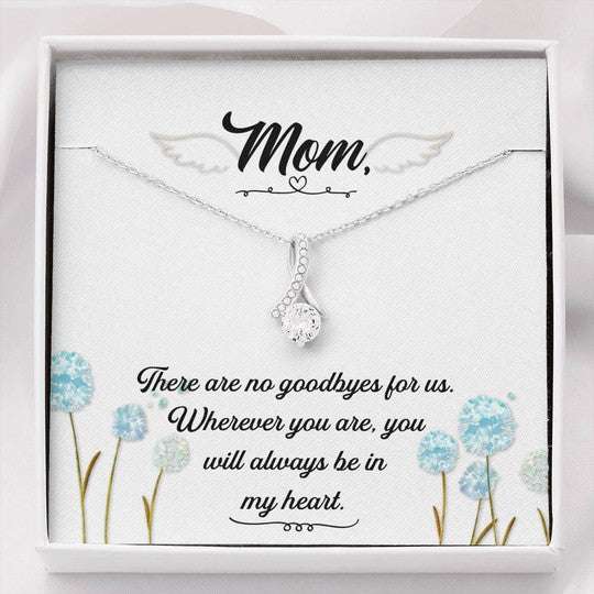 Mom Necklace, Mom You Will Always Be In My Heart Alluring Beauty Necklace Gift For Mom Gifts for Mother (Mom) Rakva