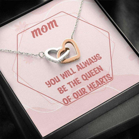 Mom Necklace, Mom You Will Always Be The Queen Of Our Hearts Necklace, Mother’S Day Necklace Gift For Mom Gifts for Mother (Mom) Rakva