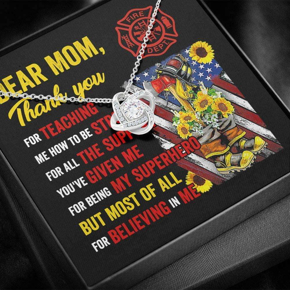 Mom Necklace, Mom’S Firefighter “ Gift For Mom From Firefighter Gifts for Mother (Mom) Rakva