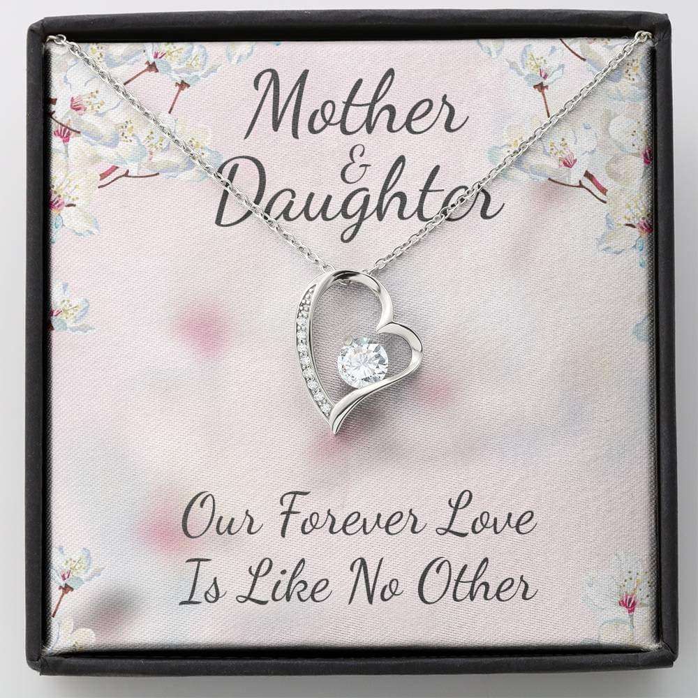 Mom Necklace, Mother And Daughter Like No Other Forever Love Necklace Gifts For Daughter Rakva