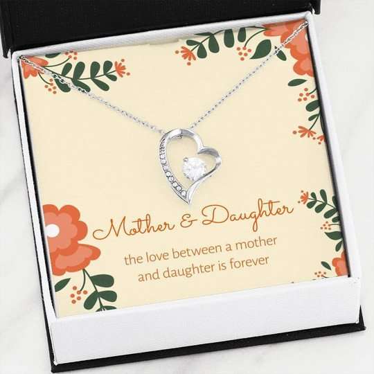 Mom Necklace, Mother And Daughter Love Between Is Forever Forever Love Necklace Gift For Mom Gifts For Daughter Rakva