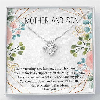 Mom Necklace, Mother And Son Necklace Gift, Happy Mother’S Day Gift From Son, Cute Gift For Mom Gifts for Mother (Mom) Rakva