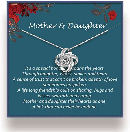 Mom Necklace, Mother Daughter Necklace “ Couple Gift For Mom Daughter Gifts For Daughter Rakva