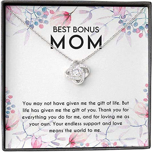 Mom Necklace, Mother Daughter Son Necklace, Presents For Mom Gifts, Best Bonus World Gifts For Daughter Rakva