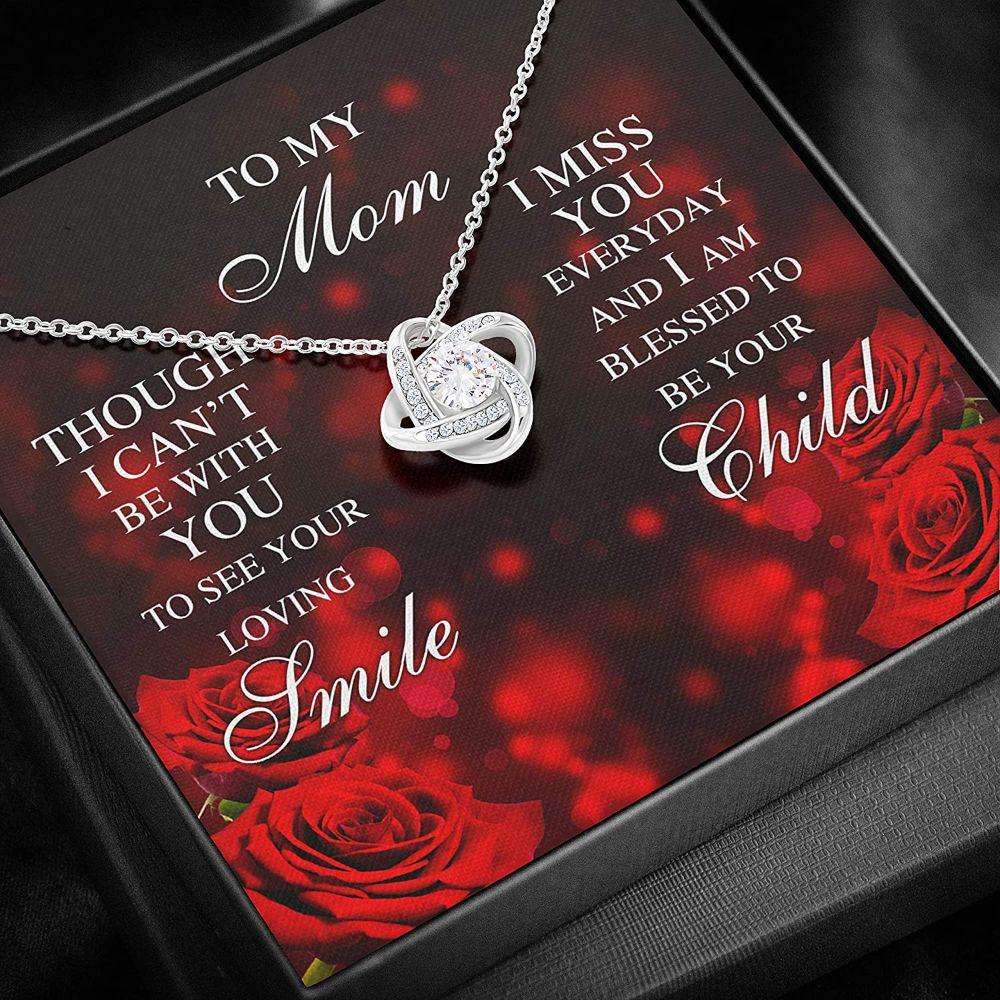 Mom Necklace, Mother Daughter / Son Necklace, Presents For Mom Gifts, Miss Bless Rose Gifts For Daughter Rakva