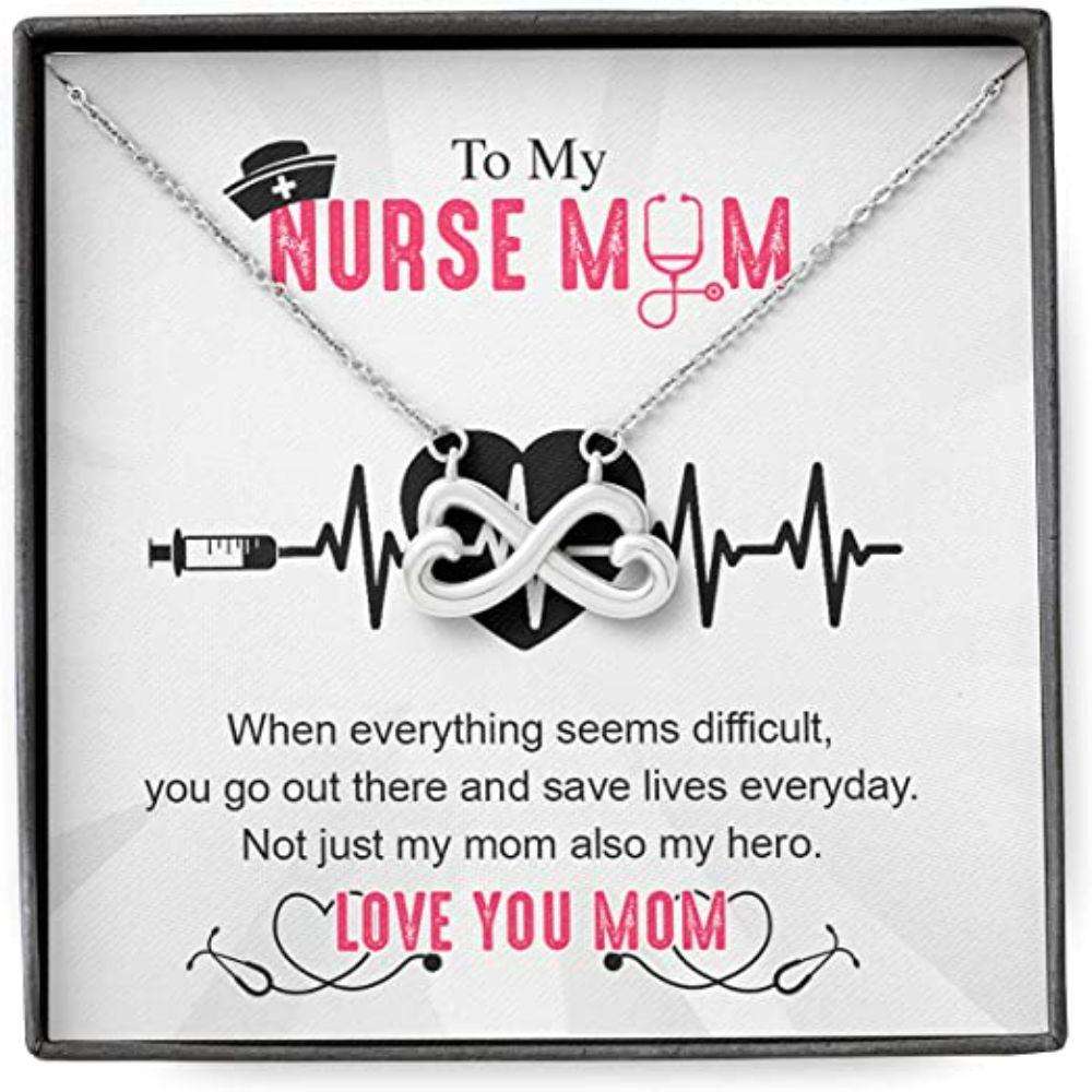 Mom Necklace, Mother Daughter Son Necklace, Presents For Nurse Mom Gifts, Hero Save Lives Dughter's Day Rakva