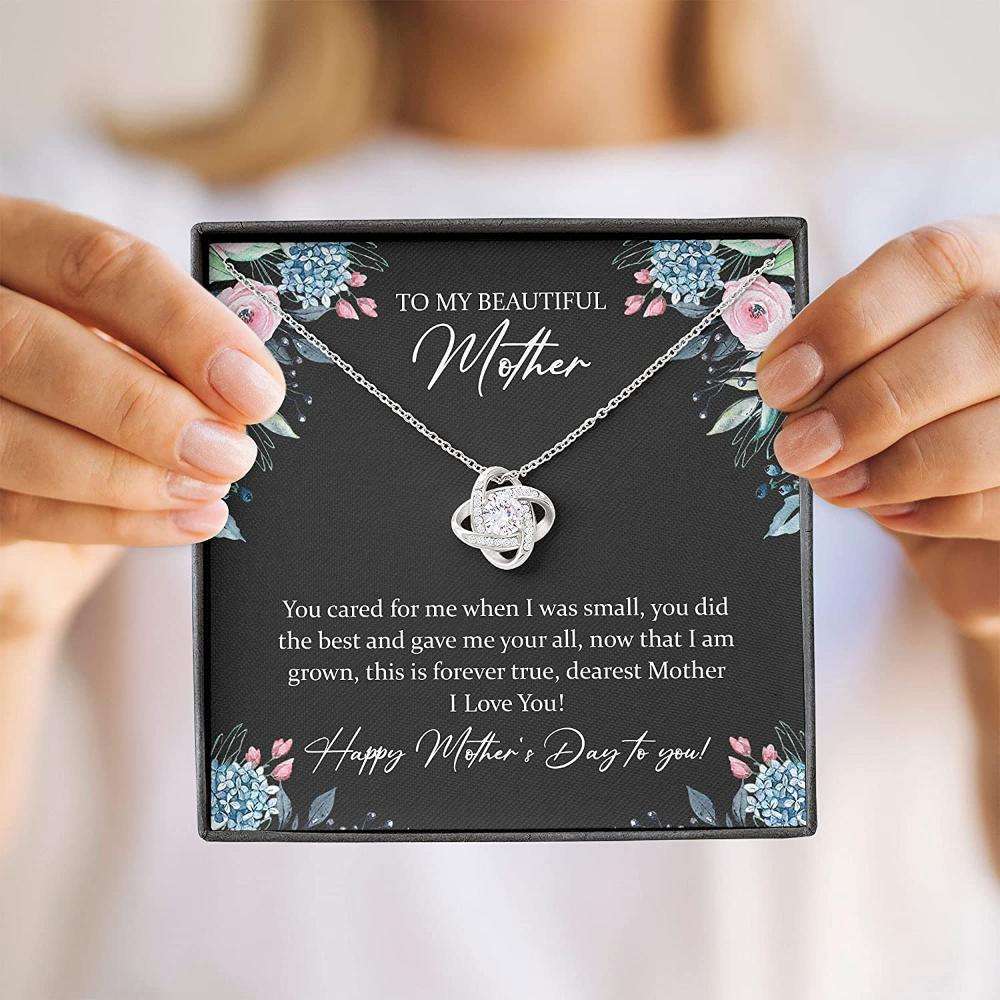 Mom Necklace, Mother Day Necklace “ To My Beautiful Mother “ Necklace Gift For Mom Gifts for Mother (Mom) Rakva