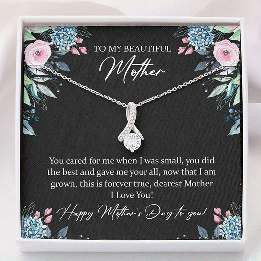 Mom Necklace, Mother Day Necklace To My Beautiful Mother “ Necklace Gift For Mom Gifts for Mother (Mom) Rakva