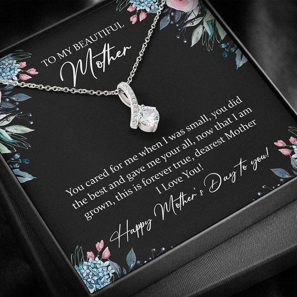 Mom Necklace, Mother Day Necklace To My Beautiful Mother “ Necklace Gift For Mom Gifts for Mother (Mom) Rakva