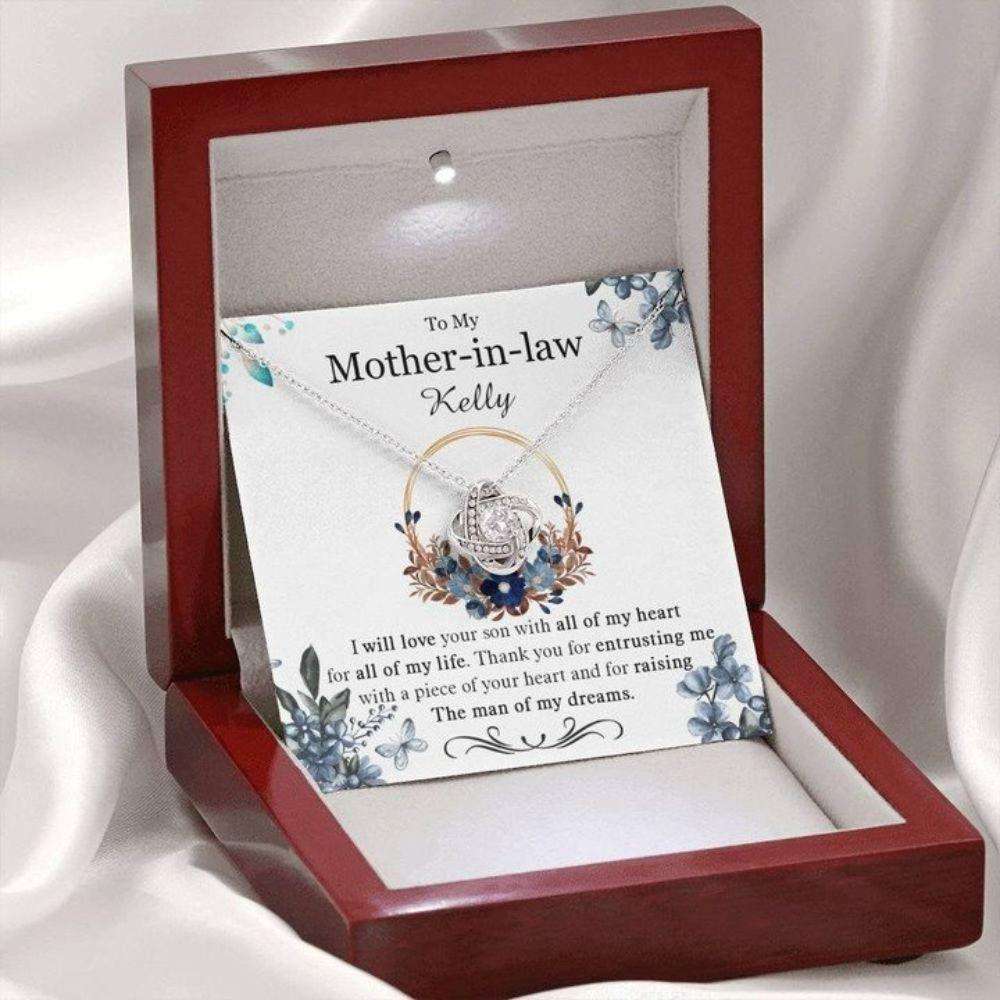 Mom Necklace, Mother In Law Gift, Mother Of The Groom Necklace, Wedding Necklace Gift For Mom, Mother’S Day Necklace Gift Gifts for Mother (Mom) Rakva