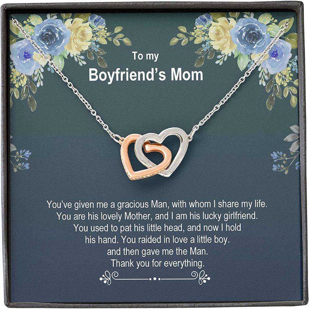 Mom Necklace, Mother-In-Law Necklace, Boyfriend’S Mom Necklace, Presents For Mother Gifts, Raise Boy Thank Gifts for Mother (Mom) Rakva